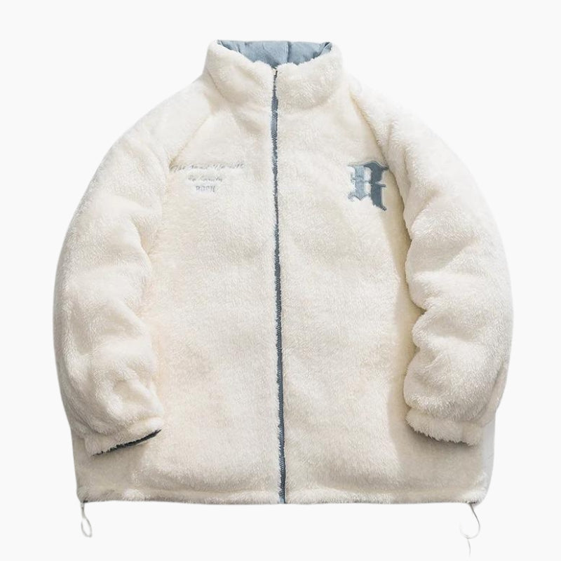 Doudoune réversible homme en Pilou Pilou, coloris bleu