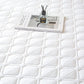 Vue latérale du drap housse imperméable