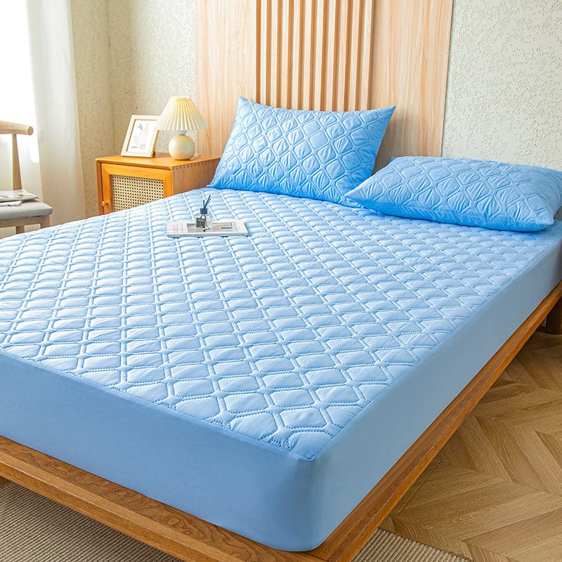 Gros plan sur la texture douce du drap housse