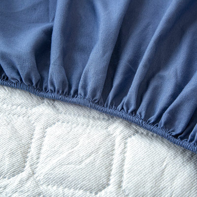 Vue rapprochée du coin élastique du drap housse