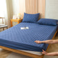 Drap housse imperméable couvrant un matelas, vue de dessus