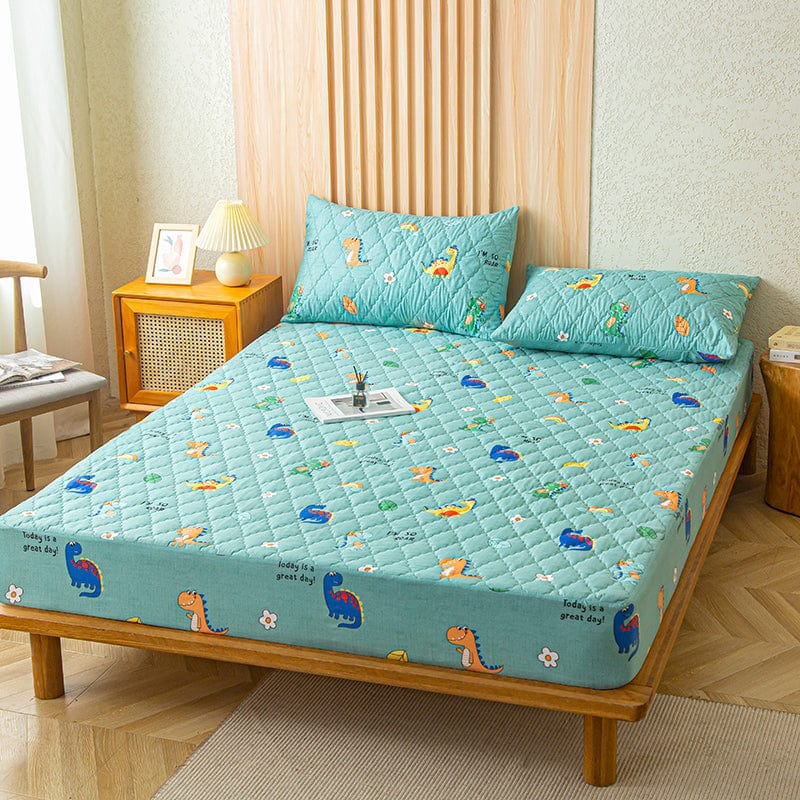 Drap housse imperméable sur matelas, vue de côté