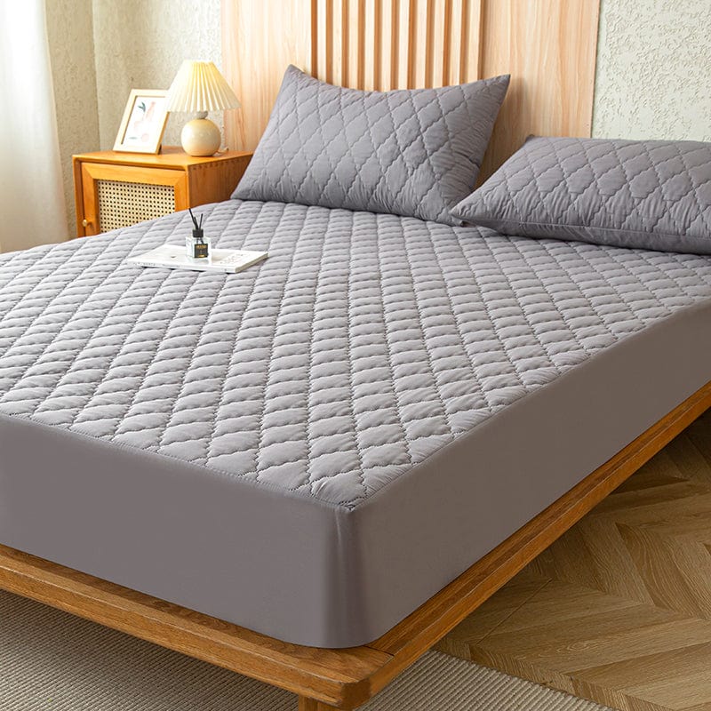 Gros plan sur la texture douce du drap housse imperméable