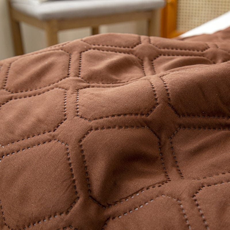 Vue rapprochée du tissu respirant du drap housse