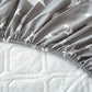 Détail des coutures renforcées du drap housse