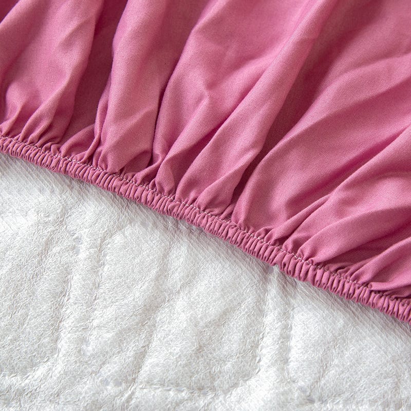 Drap housse imperméable rose, illustration de la protection contre les liquides
