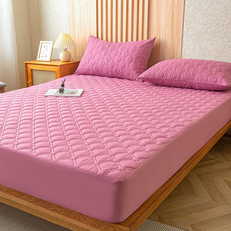 Gros plan sur la texture douce du drap housse imperméable