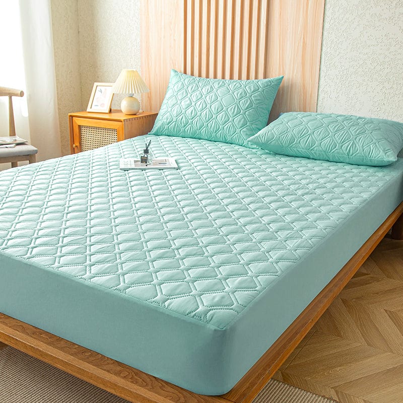 Gros plan sur la texture douce du drap housse