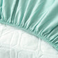 Détail de la couture renforcée du drap housse