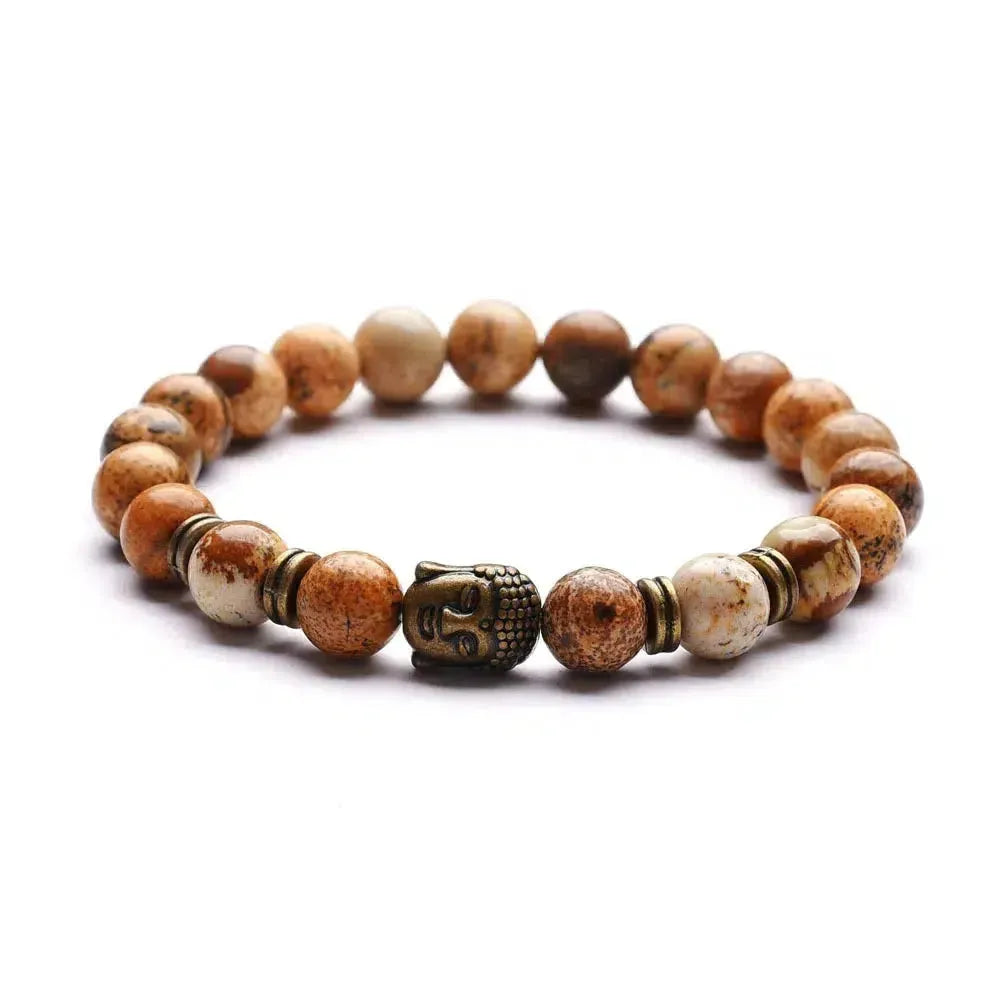 Duo de bracelets en pierres naturelles, vue d'ensemble