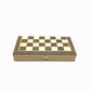 Plateau d'échecs plié, compartiments visibles