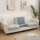 Housse extensible à motifs floraux sur coussin de canapé