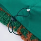 Gilet vert en pilou, assorti avec un pantalon noir