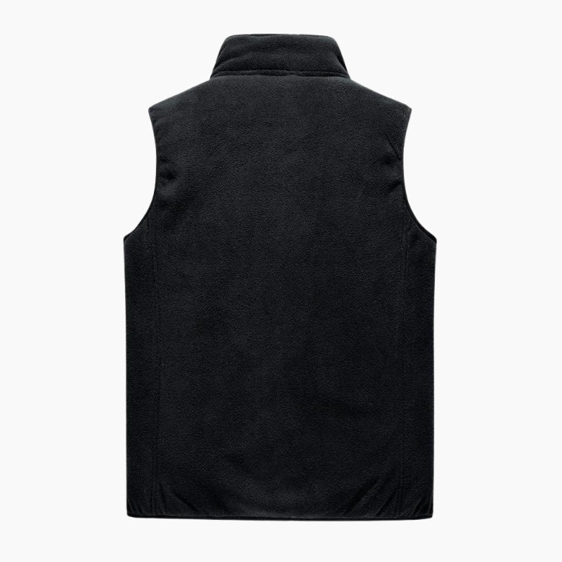 Gilet noir sans manches en Pilou Pilou pour femme