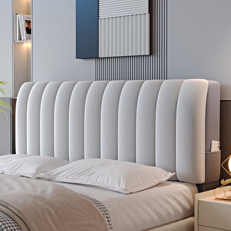 Housse lavable en machine, ajustée sur une tête de lit