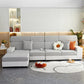 Texture moelleuse de la housse polaire grise, gros plan