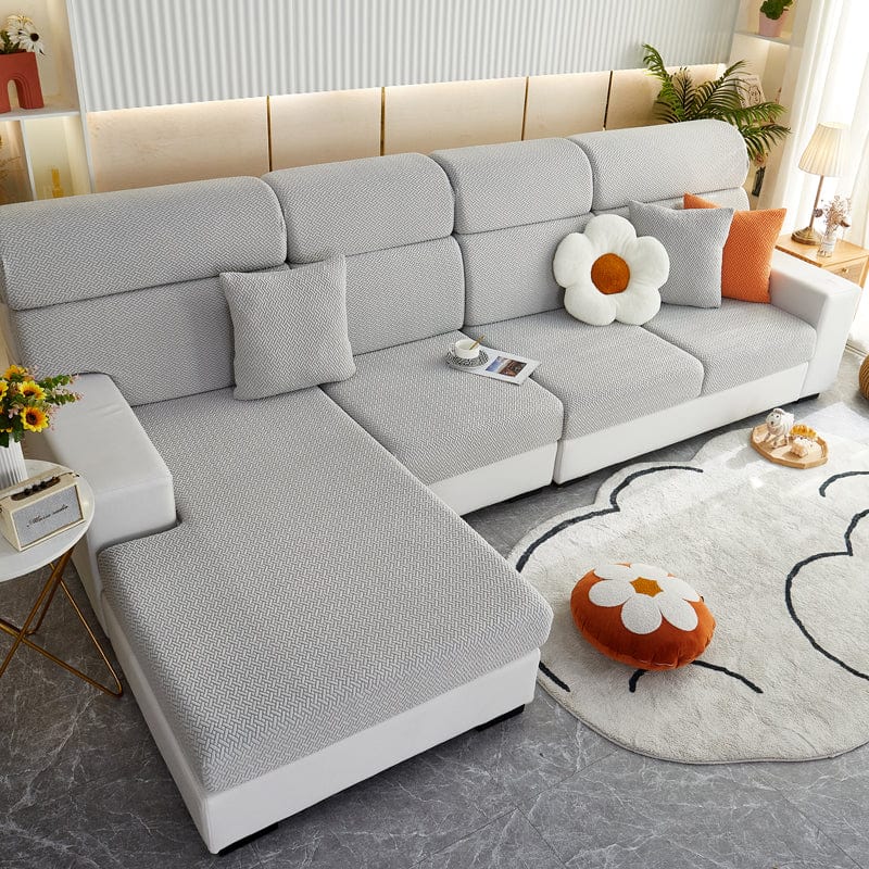 Gros plan sur la texture douce de la housse polaire