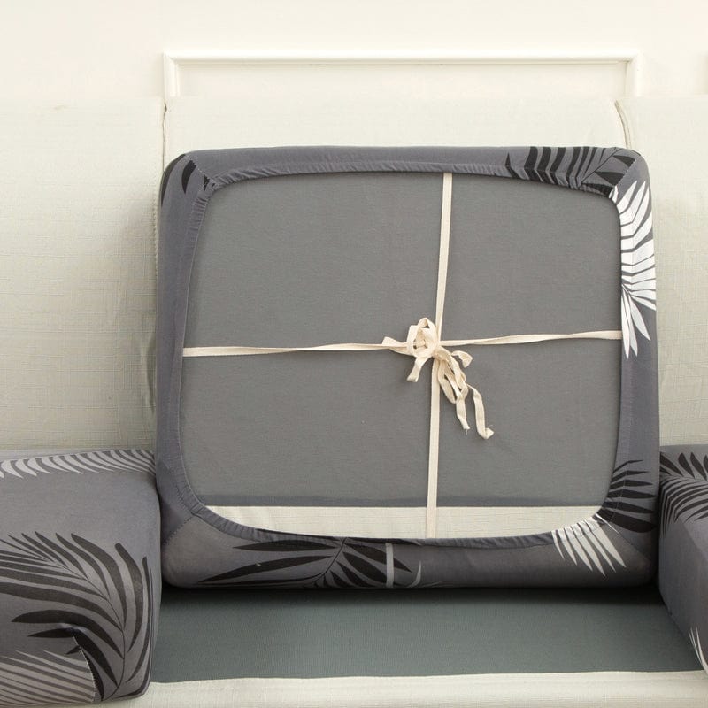 Vue rapprochée du tissu extensible gris et doux