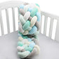Tour de lit tressé pour bébé, détail des brins épais