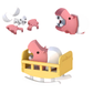 Puzzle hippopotame 3D avec pièces sécurisées