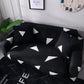 Zoom sur tissu extensible noir et blanc, texture douce