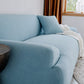 Zoom sur le tissu jacquard déperlant bleu ciel