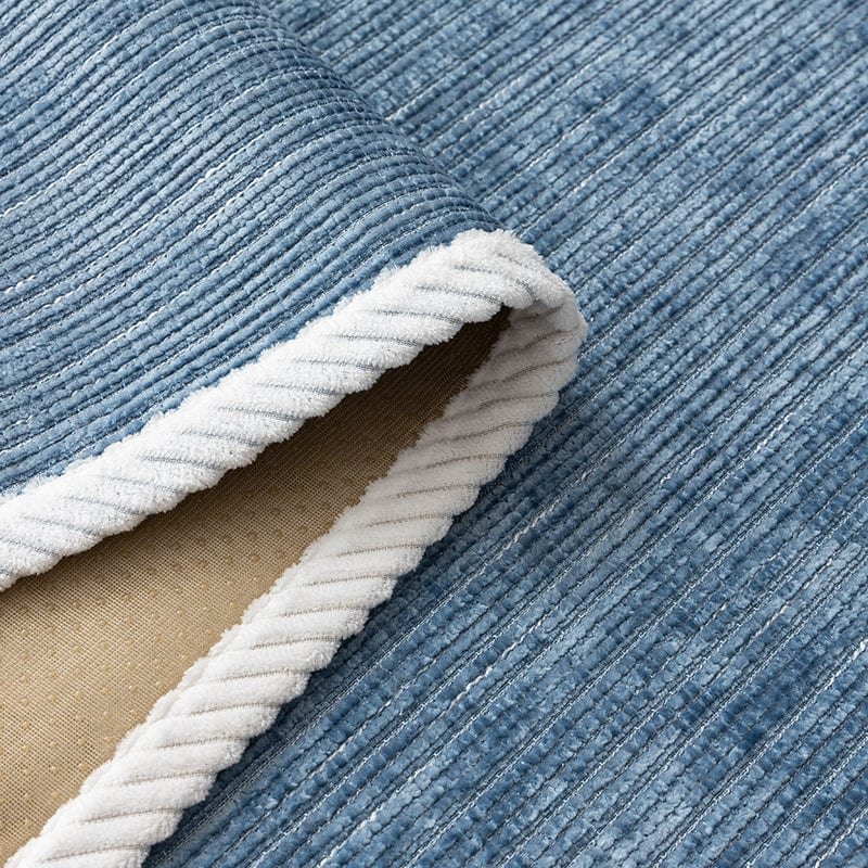 Détail du tissu chenillé côtelé italien, résistant aux taches