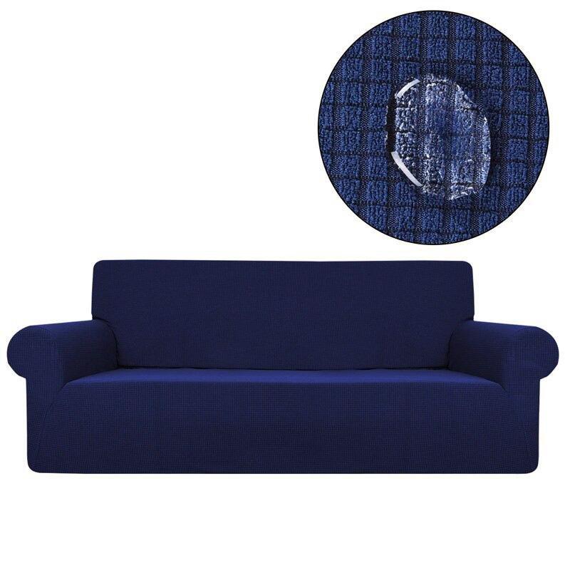 Gros plan sur le tissu jacquard déperlant bleu marine