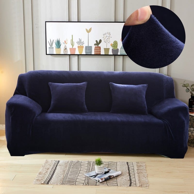 Housse de canapé extensible, installation facile sur un canapé