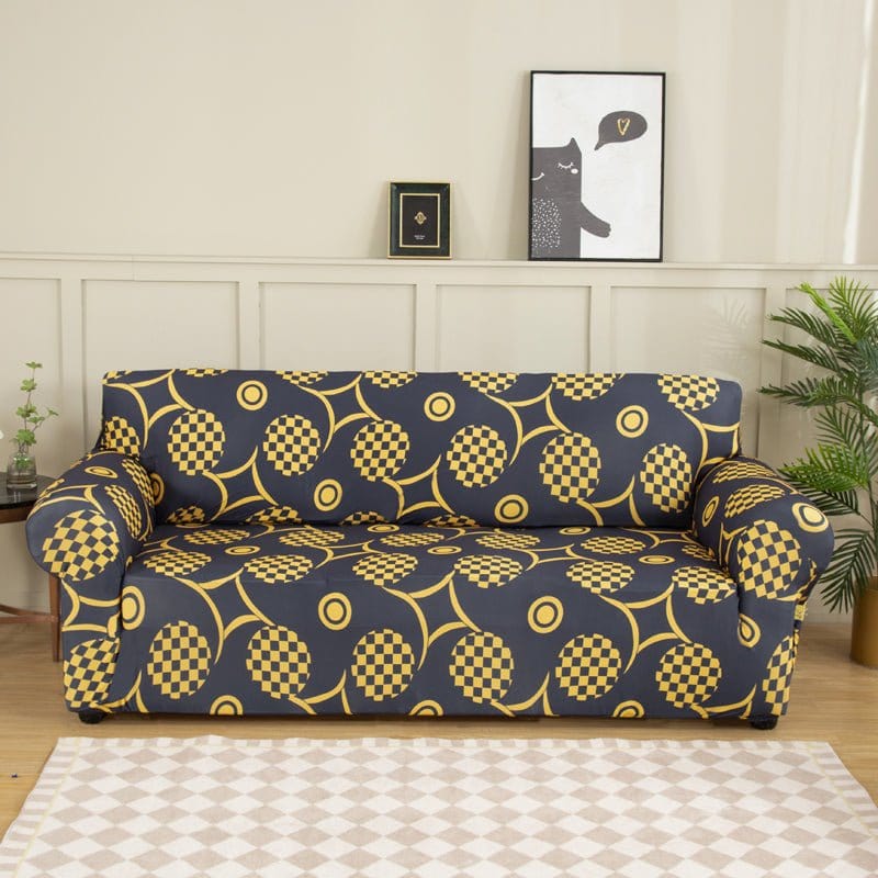 Housse extensible beige, protection contre les taches