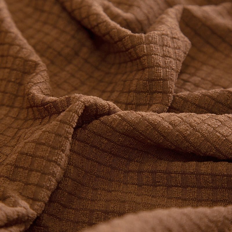 Détail du tissage jacquard haute densité