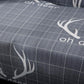 Zoom sur tissu extensible gris, texture douce visible