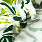 Zoom sur le tissu vert anti-taches de la housse