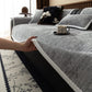 Détail du tissu chenillé italien avec texture moderne
