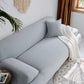 Gros plan sur le tissu jacquard déperlant gris clair