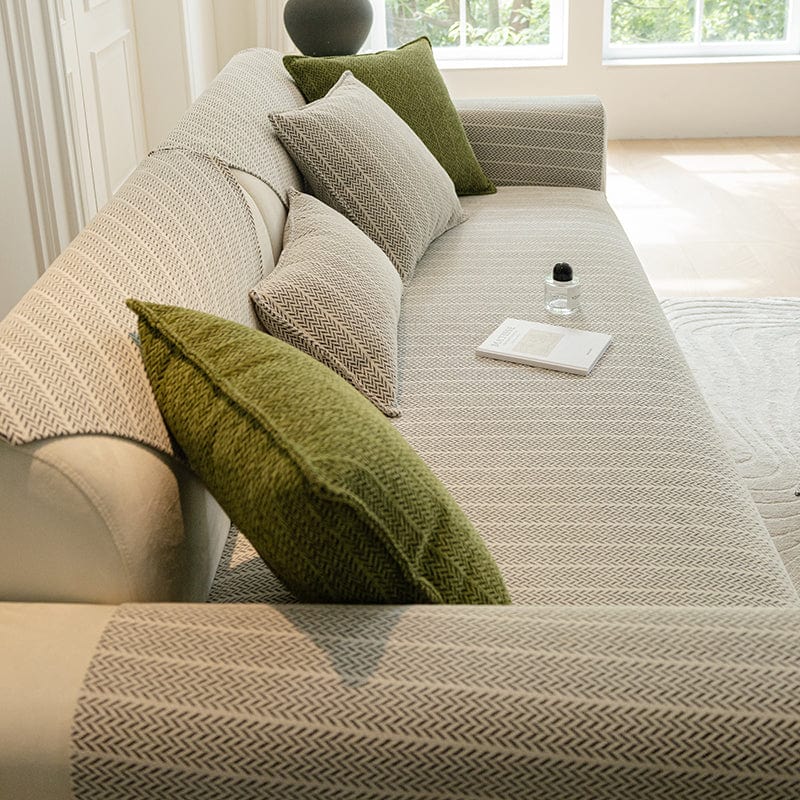 Vue rapprochée du tissu Herringbone antidérapant