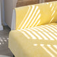 Zoom sur la matière ImperFlex™ de la housse jaune