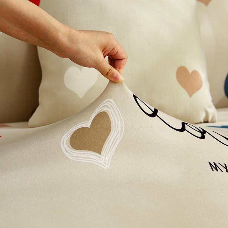 Gros plan sur le tissu lavable et anti-griffes de la housse