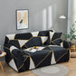 Gros plan sur le tissu extensible noir de la housse