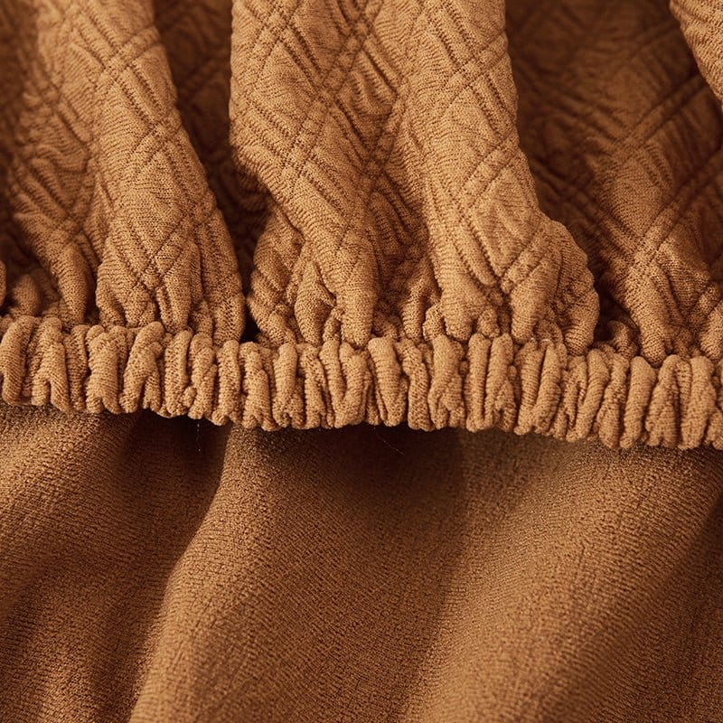 Zoom sur la texture douce et extensible du tissu