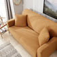 Vue d'ensemble d'un salon avec la housse installée