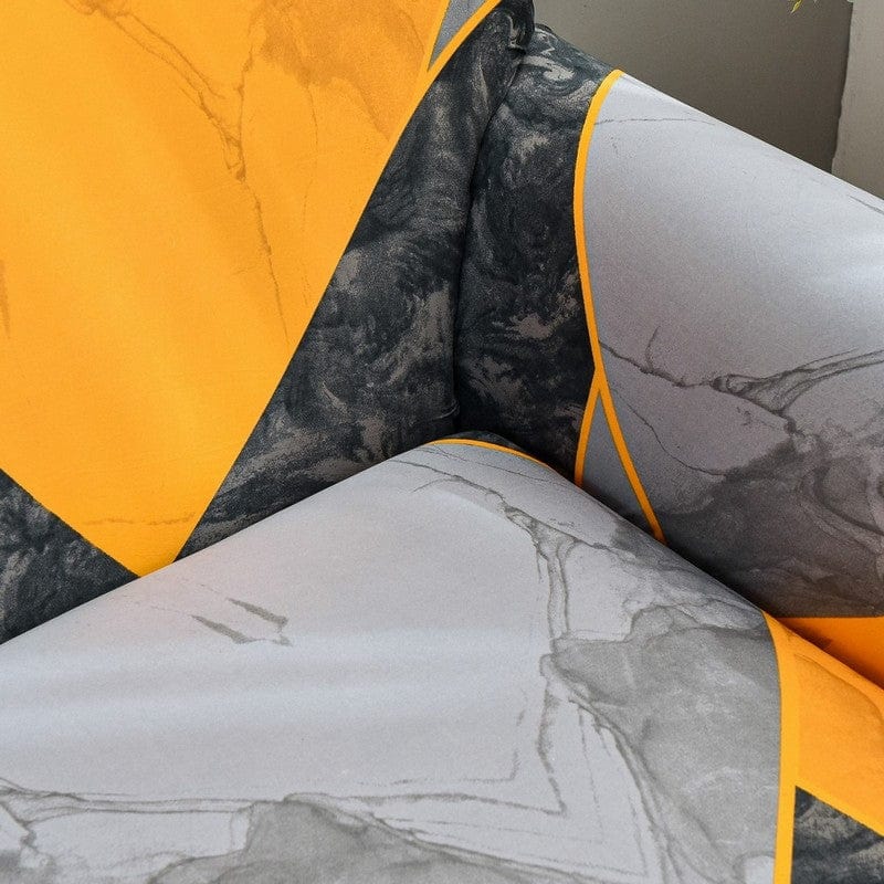 Détail du tissu orange, montrant la résistance et l'élasticité