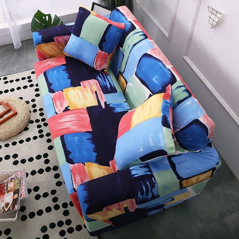 Vue rapprochée du tissu extensible anti-taches de la housse