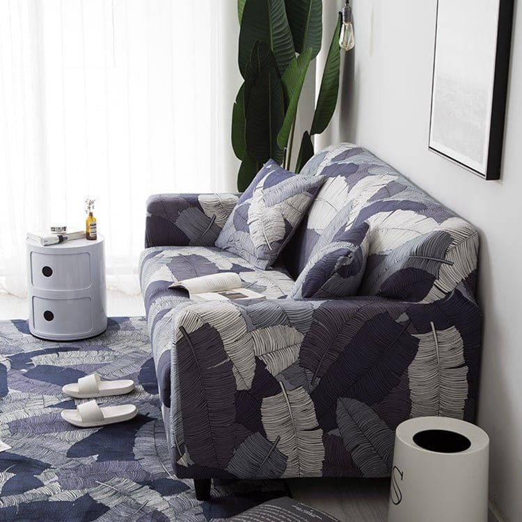 Vue rapprochée du tissu extensible gris, montrant sa texture