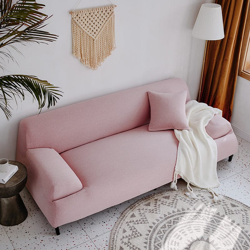 Vue rapprochée du tissu jacquard déperlant rose
