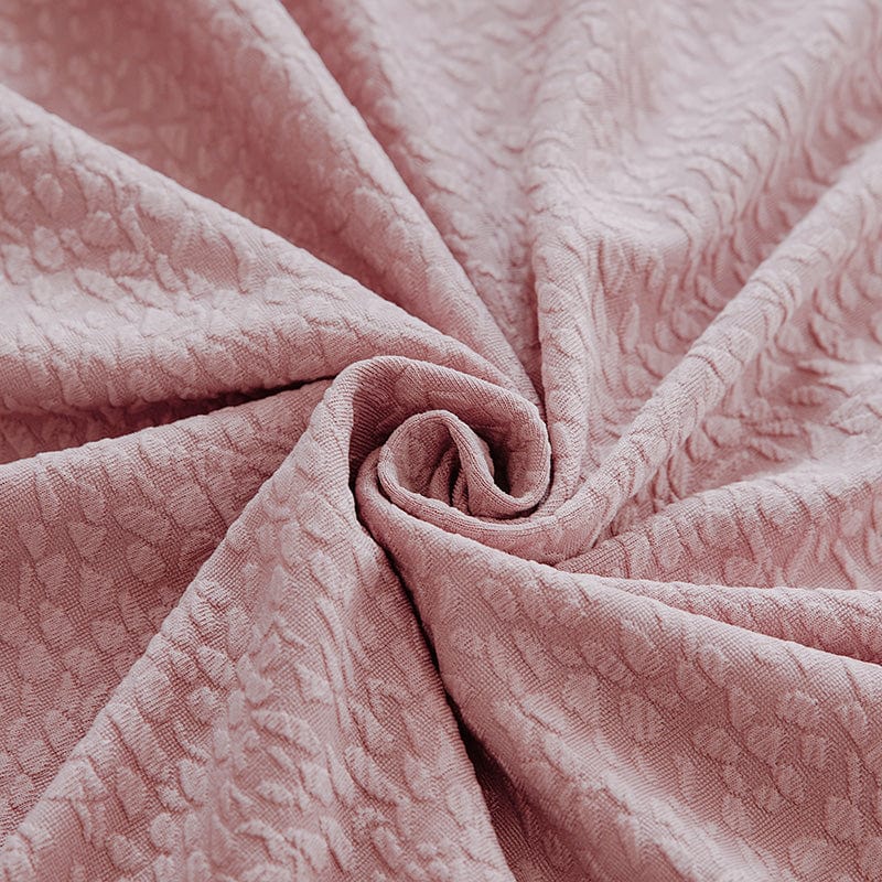 Détail du tissage jacquard doux et dense