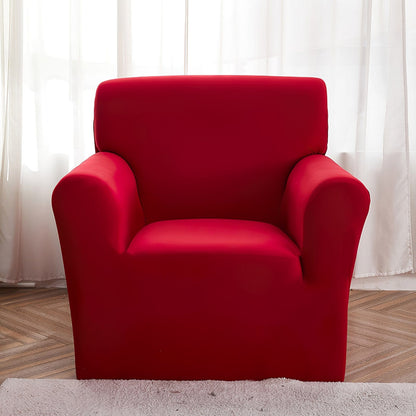 Illustration de la facilité d'installation de la housse rouge
