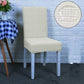 Housse de chaise blanche en tissu jacquard extensible