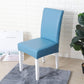 Housse de chaise bleu ciel, aspect cuir élégant et moderne