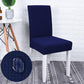 Housse de chaise bleu marine en tissu jacquard extensible